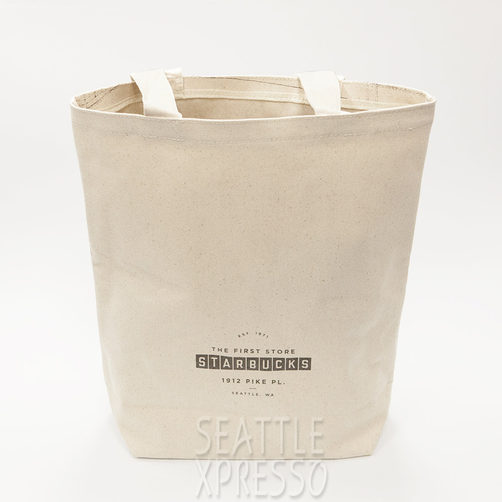 Starbucks Pike Place Sketch Canvas Tote Bag