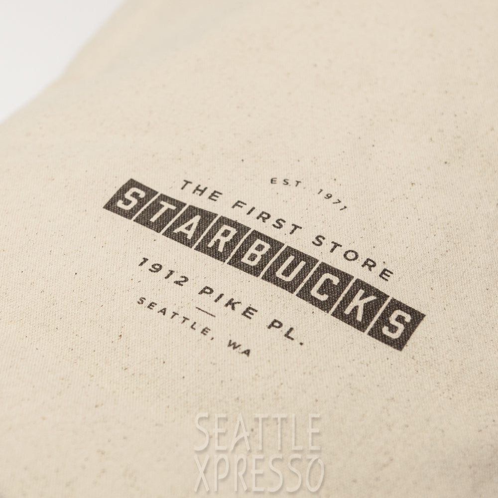 Starbucks Pike Place Sketch Canvas Tote Bag