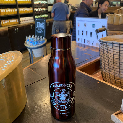 Starbucks Pike Place Original Logo Stainless Steel Water Bottle
