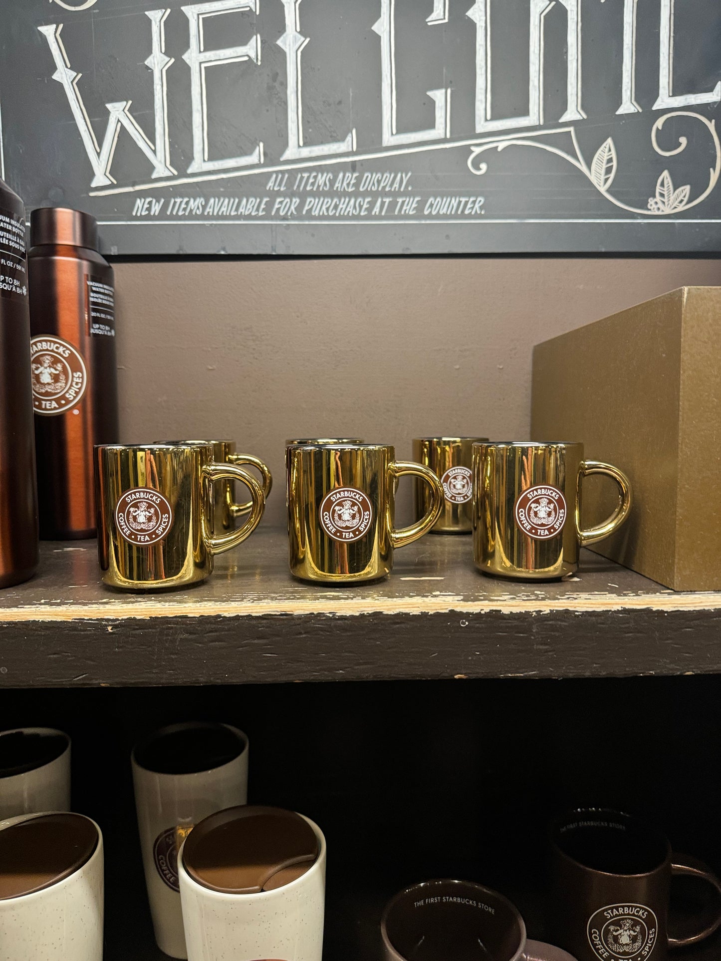 Starbucks Pike Place Demi Hi-Shine Original Logo Ceramic Mug, 4 oz