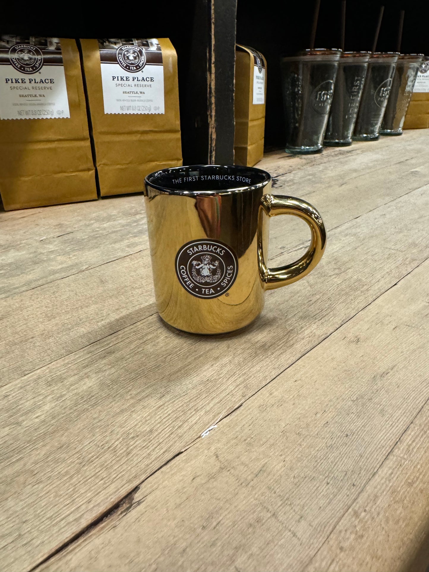 Starbucks Pike Place Demi Hi-Shine Original Logo Ceramic Mug, 4 oz