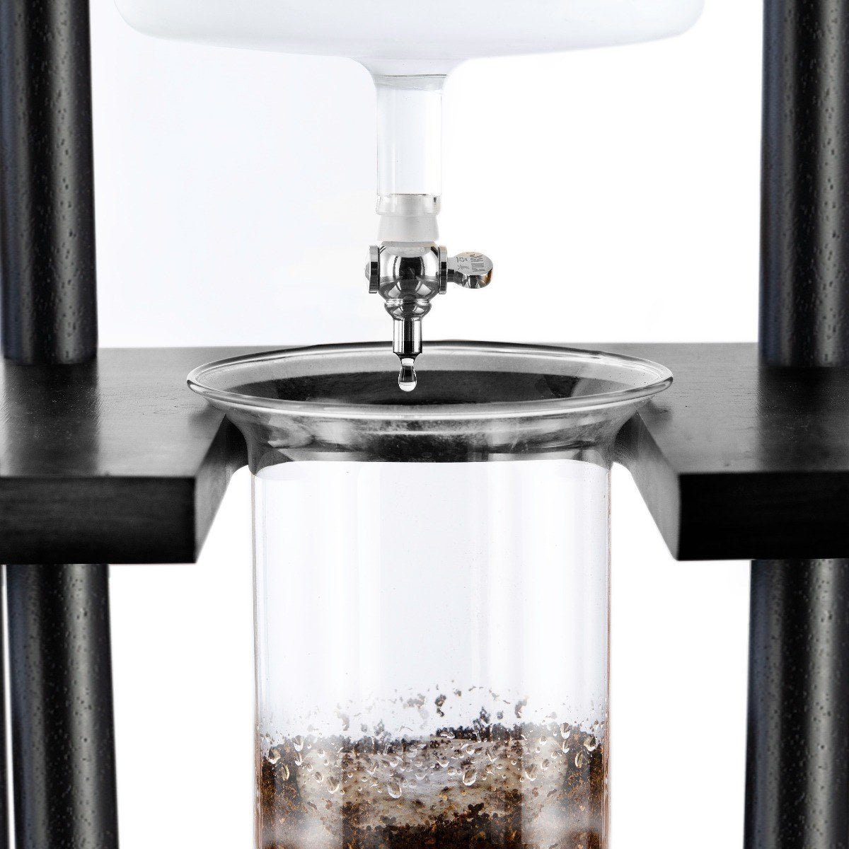 Yama 25 Cup Cold Brew Tower Straight Black Wood Frame (100oz)