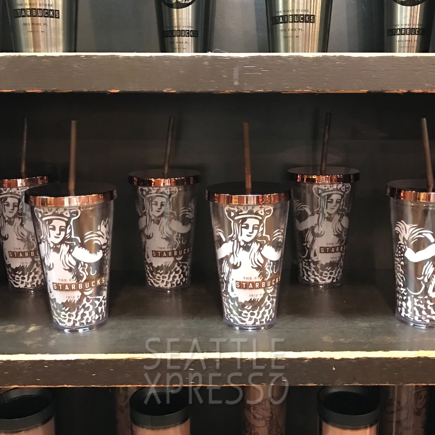 Starbucks Pike Place Stainless Steel Brown Tumbler – Seattle Xpresso