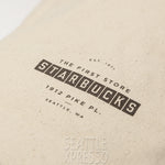 Starbucks Pike Place Sketch Canvas Tote Bag