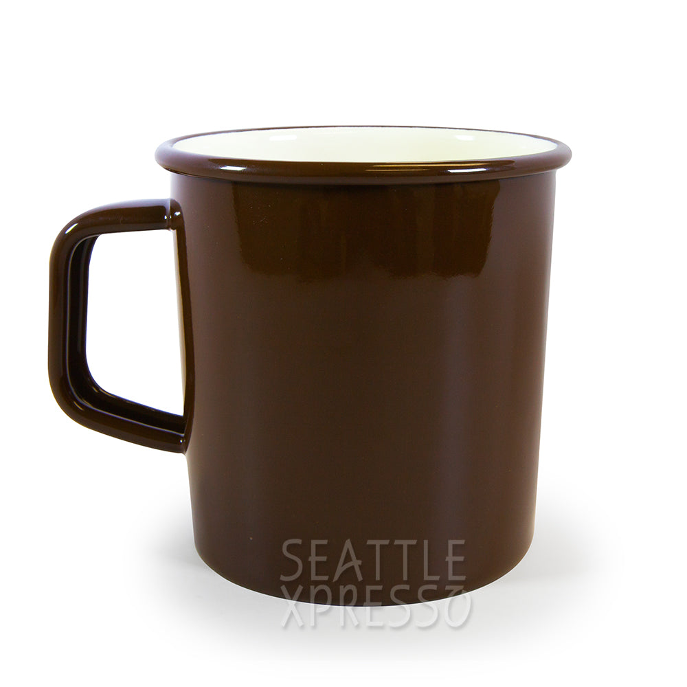 Starbucks Pike Place Enamel Brown Mug