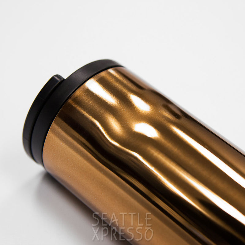 STARBUCKS Copper Gold Stainless Steel Vacuum-Insulated Tumbler 16 oz Hot  Cold Coffee Travel Mug Cup