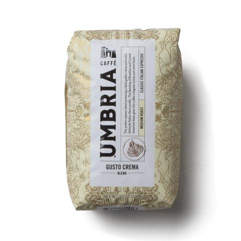 Caffè Umbria Gusto Crema Blend Whole Bean Coffee
